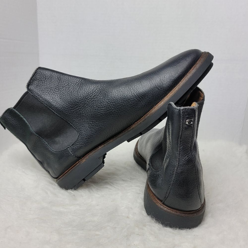 Coach Mens Chelsea Boots Size 9D Black Leather FG 2988 Shoes - Picture 5 of 10